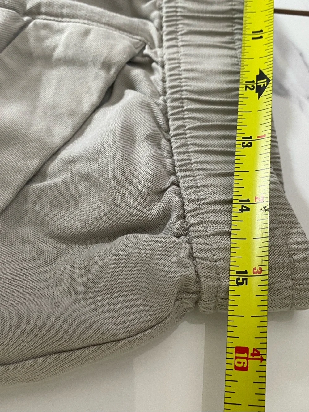 Vuori Trestles Linen Blend Twill Jogger Pant Medium Gray Relaxed Fit - Picture 7 of 10